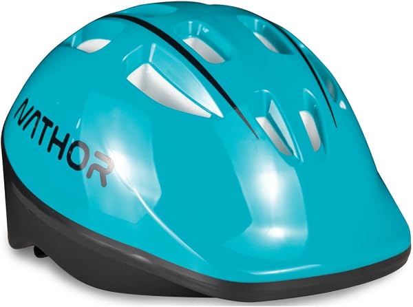 Capacete Infantil 10 Entradas de Ventilação com Regulagem Azul Turquesa, Nathor