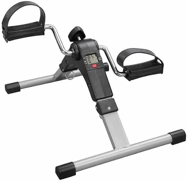 Mini Bicicleta Ergométrica Dobrável para Pernas e Braços – Exercitador Portátil com Resistência Ajustável e Tela LCD – Fisioterapia e Reabilitação